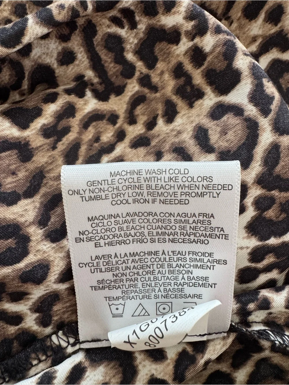 Ellen Tracy Leopard Print Sleeveless Shell in Brown and Black - Picture 8 of 8